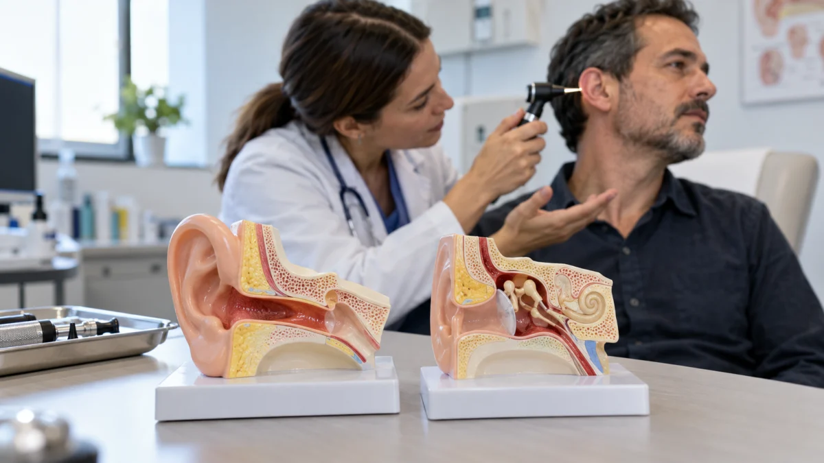 Cómo se diferencia de una otitis externa