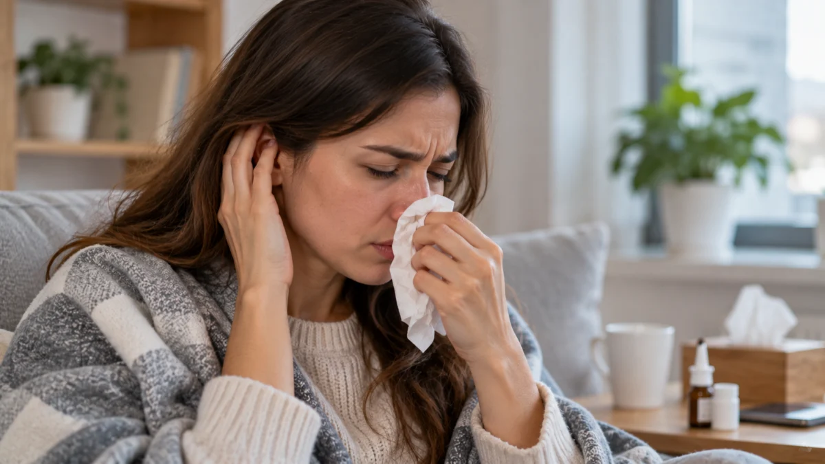 Si tienes resfriado, alergia o congestión, mira hacia la trompa de Eustaquio