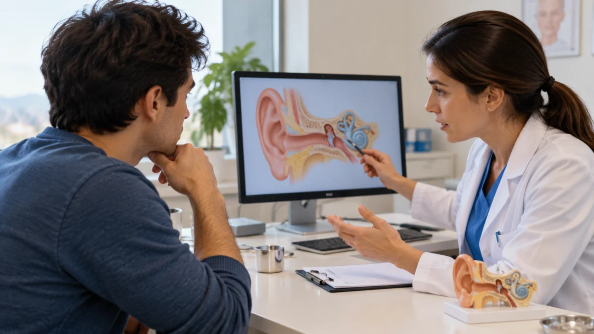 Tinnitus en un oído no significa automáticamente algo grave